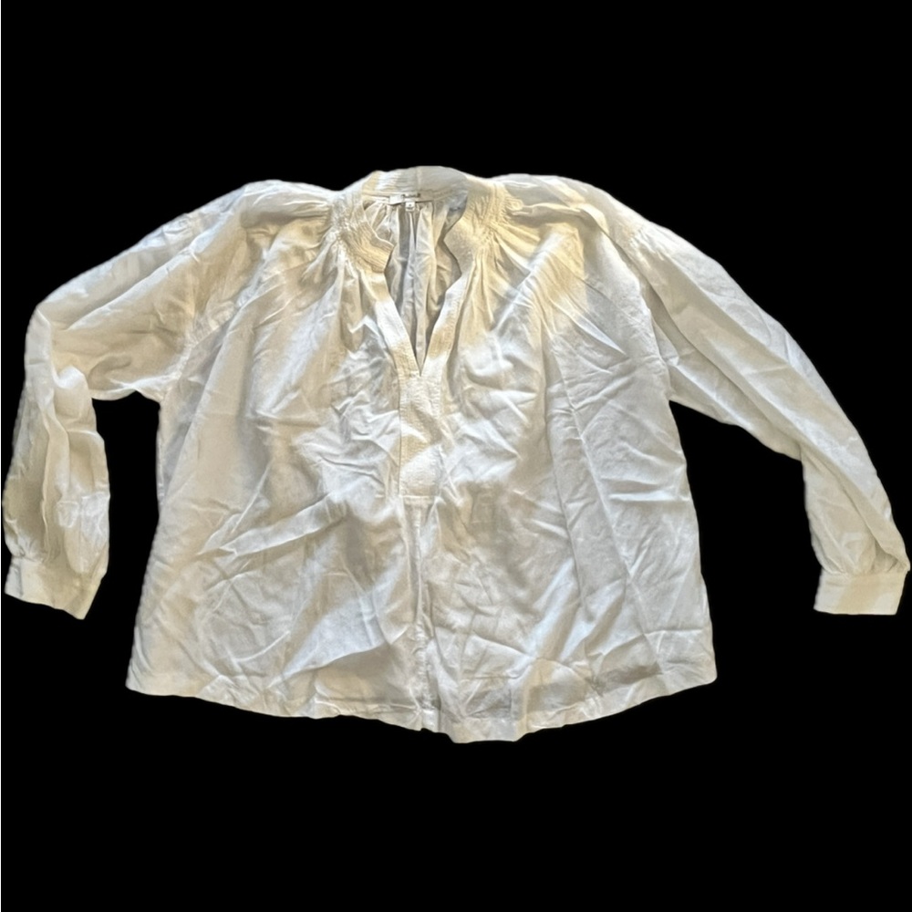 Madewell White, Long Sleeve, Oversized Blouse, Medium